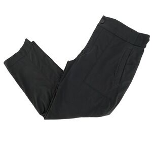 Athleta Womens Trekkie Cropped Pants Sz. 14 Black EUC Hiking Stretch 76260